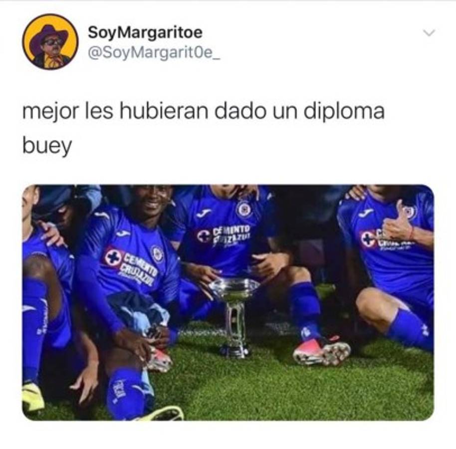 Los memes destrozan al campeón Cruz Azul por el título de la Copa por México