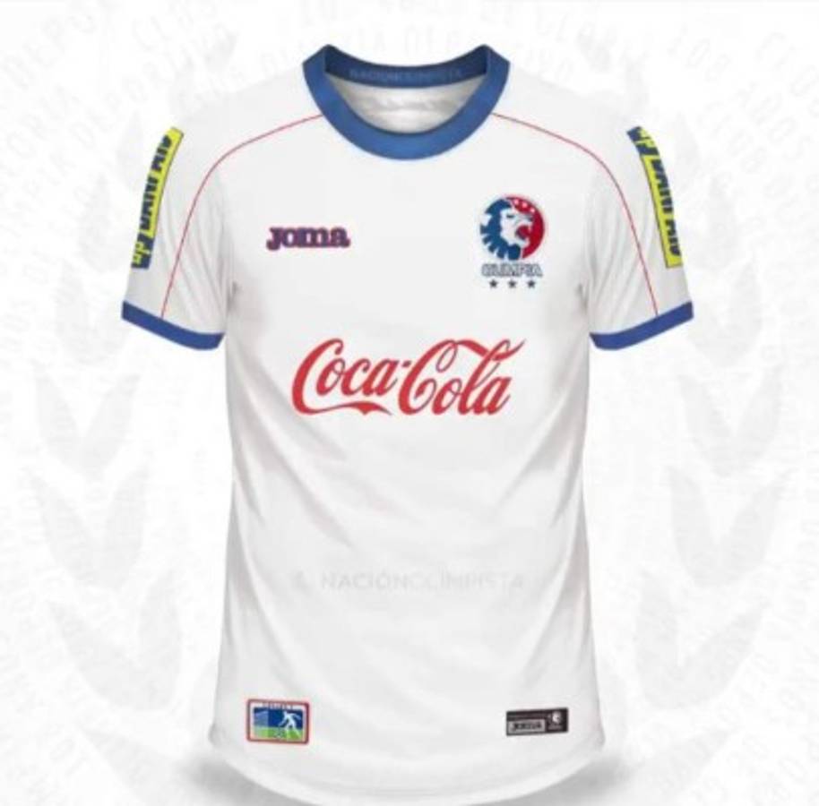 Con una de béisbol: Las camisas de local que ha usado Olimpia en sus 108 años de existencia