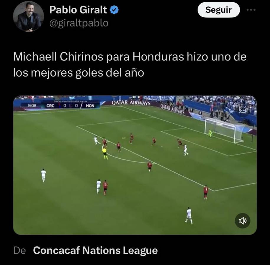 La reacción de Costly, el gran señalado de la prensa de Honduras y directivo atiza contra Rougier