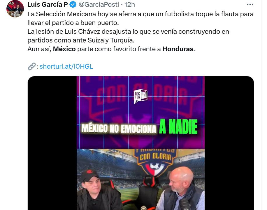 José Ramón Fernández, Luis García y exjugadores de la Selección Mexicana encienden el juego con Honduras: México será campeón