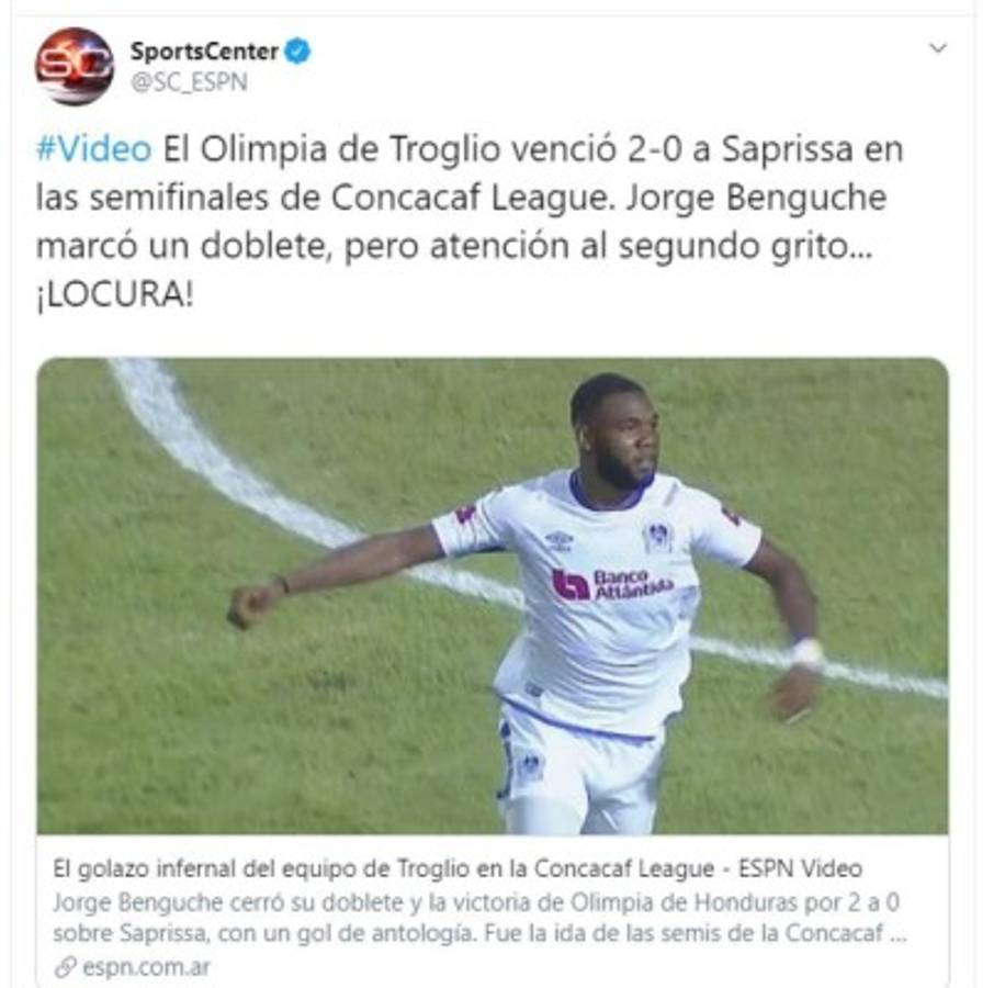 Medios ticos sobre triunfo de Olimpia a Saprissa: Al León catracho le encanta el paté