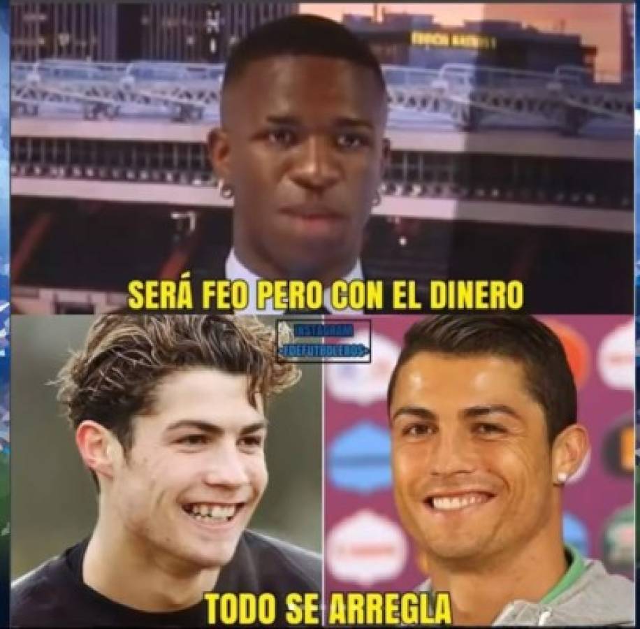 Los crueles memes de la presentación de Vinicius con el Real Madrid