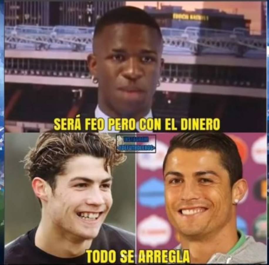 Los crueles memes de la presentación de Vinicius con el Real Madrid