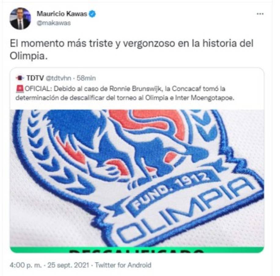 Periodistas y prensa internacional sobre el escándalo de Olimpia en la Concacaf: ''Salió cara la bromita de los 100 dólares''