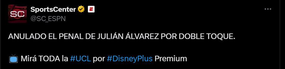 La polémica está al rojo vivo con el penal de Julián Álvarez en el Atlético vs Real Madrid y Cristóbal Soria se burló de Vinicius