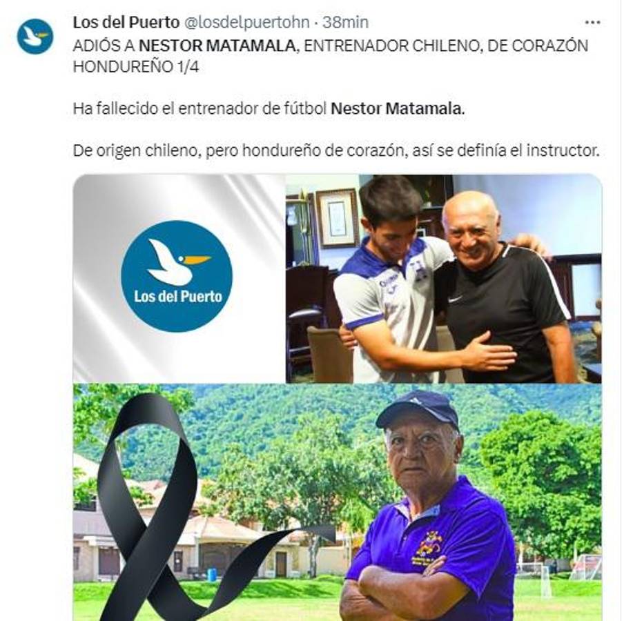“Néstor Matamala, un padre, un maestro y de corazón hondureño”: Así reaccionan los periodistas y afición tras la muerte del técnico