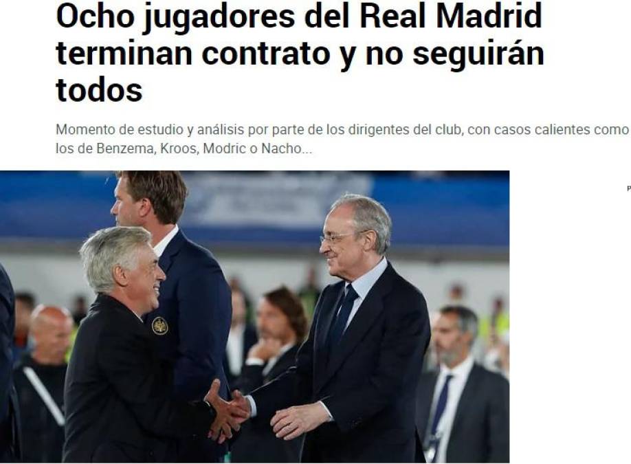 ¿Qué pasa con Modric y Benzema? Los ocho jugadores del Real Madrid que terminan contrato y no seguirán