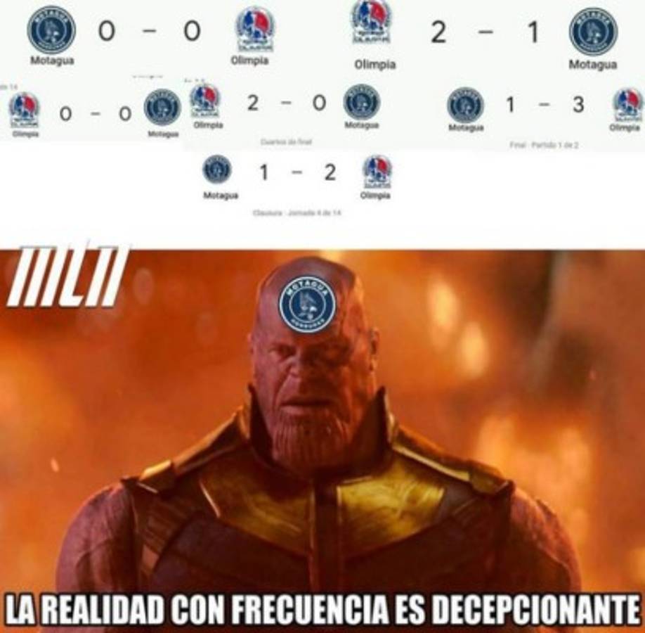 Memes hacen trizas al Motagua y a Diego Vázquez tras perder el clásico a manos del Olimpia