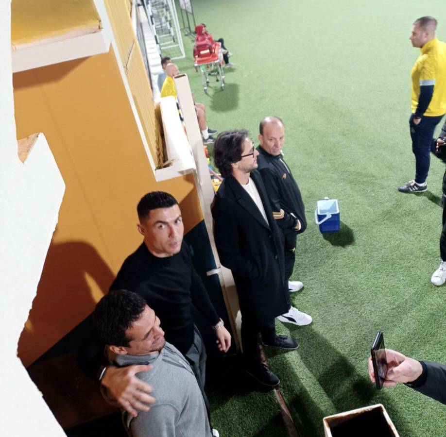 ¡Visita sorpresa! Así fue captado Cristiano Ronaldo en el entrenamiento del Real Madrid y su broma con los españoles