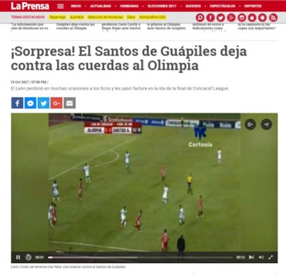 PORTADAS: Así reaccionan los medios luego del triunfo de Santos ante Olimpia