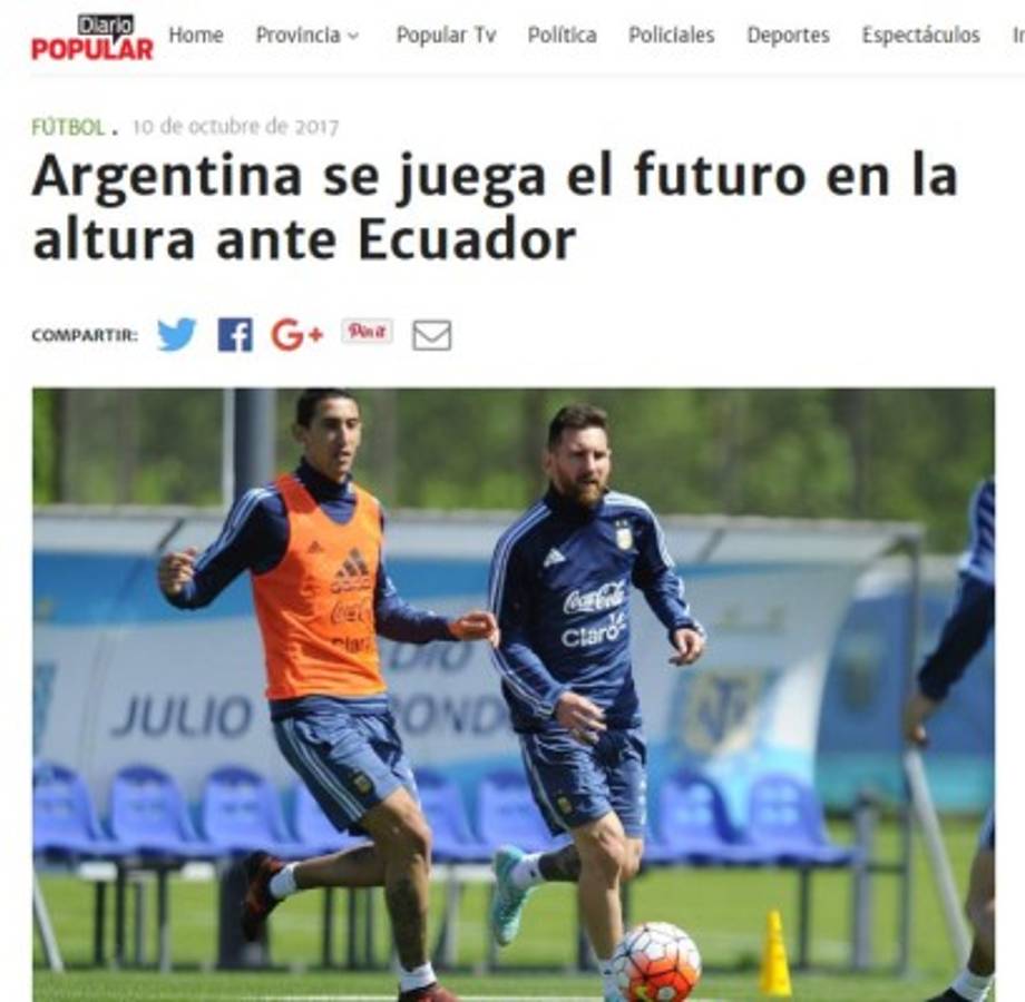 Así amanecieron las portadas en la última fecha para clasificar al Mundial de Rusia