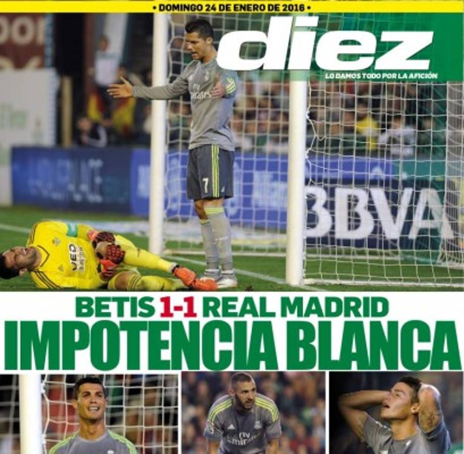 Portadas digitales de DIEZ de este domingo 24 de enero del 2016