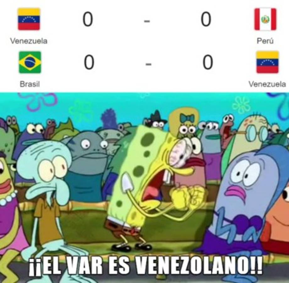 ¡Como duelen! Los memes cargan contra Brasil tras empatar frente a Venezuela
