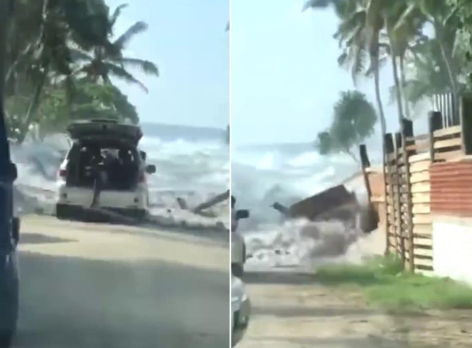Las impactantes imágenes en Tonga tras la erupción de un volcán submarino  que provoca alertas de Tsunami