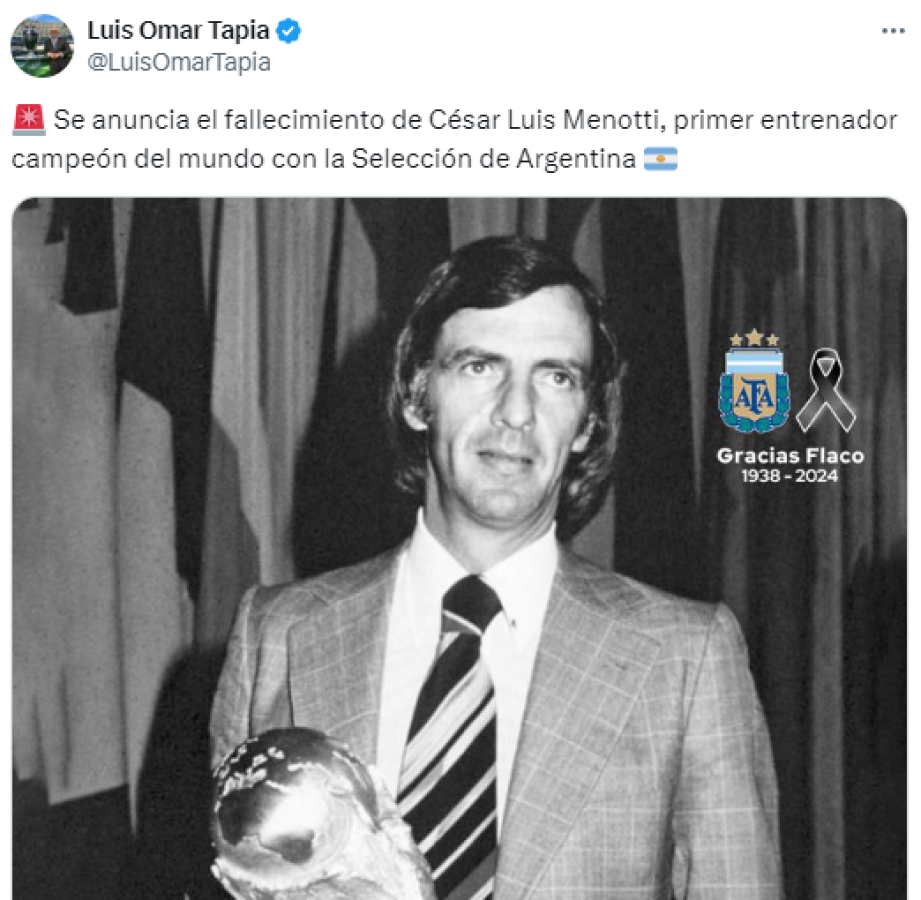 Murió César Luis Menotti: la reacción de Messi y los sentidos mensajes para el ‘Flaco’ tras su partida
