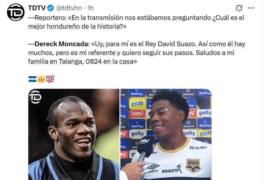 En Italia y Brasil lo destacaron: Honduras tiene una joya, Que Francis logre esa dupla con Keyrol Figueroa, las opiniones sobre Dereck Moncada