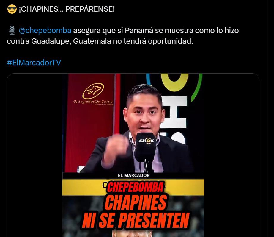 Ni se presenten: Chepe Bomba enciende a Guatemala con ácidos comentarios previo al juego con Panamá en Copa Oro