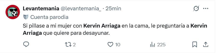 Es dueño del Levante y es una bestia: aficionados explotan tras el gol de Kervin Arriaga en España