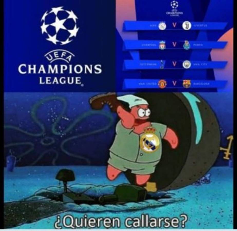 Los memes del sorteo de la Champions League donde destrozan al Real Madrid