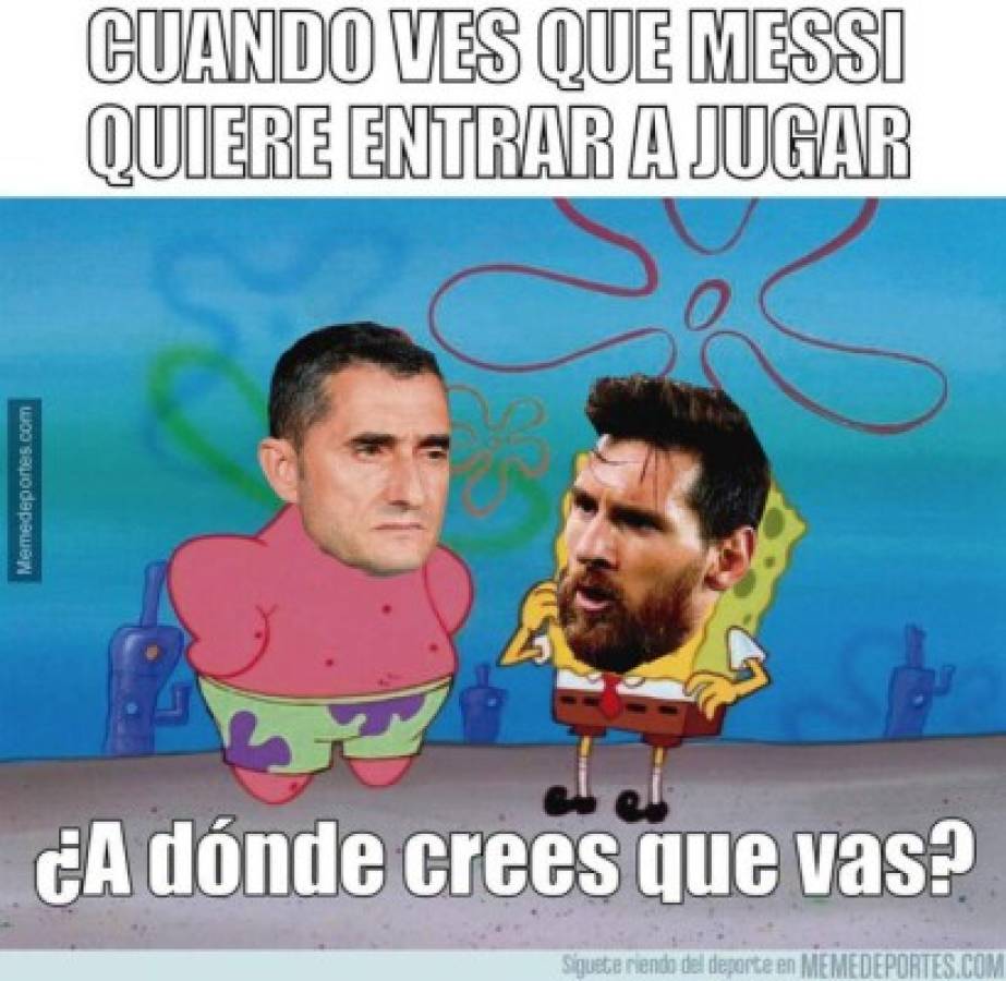 Los otros memes que 'descuartizan' a Lionel Messi por suplente con el Barcelona contra Real Madrid