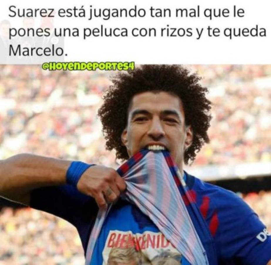 Los otros memes que 'liquidan' a Luis Suárez y el Barcelona por no ganarle al Lyon en Champions