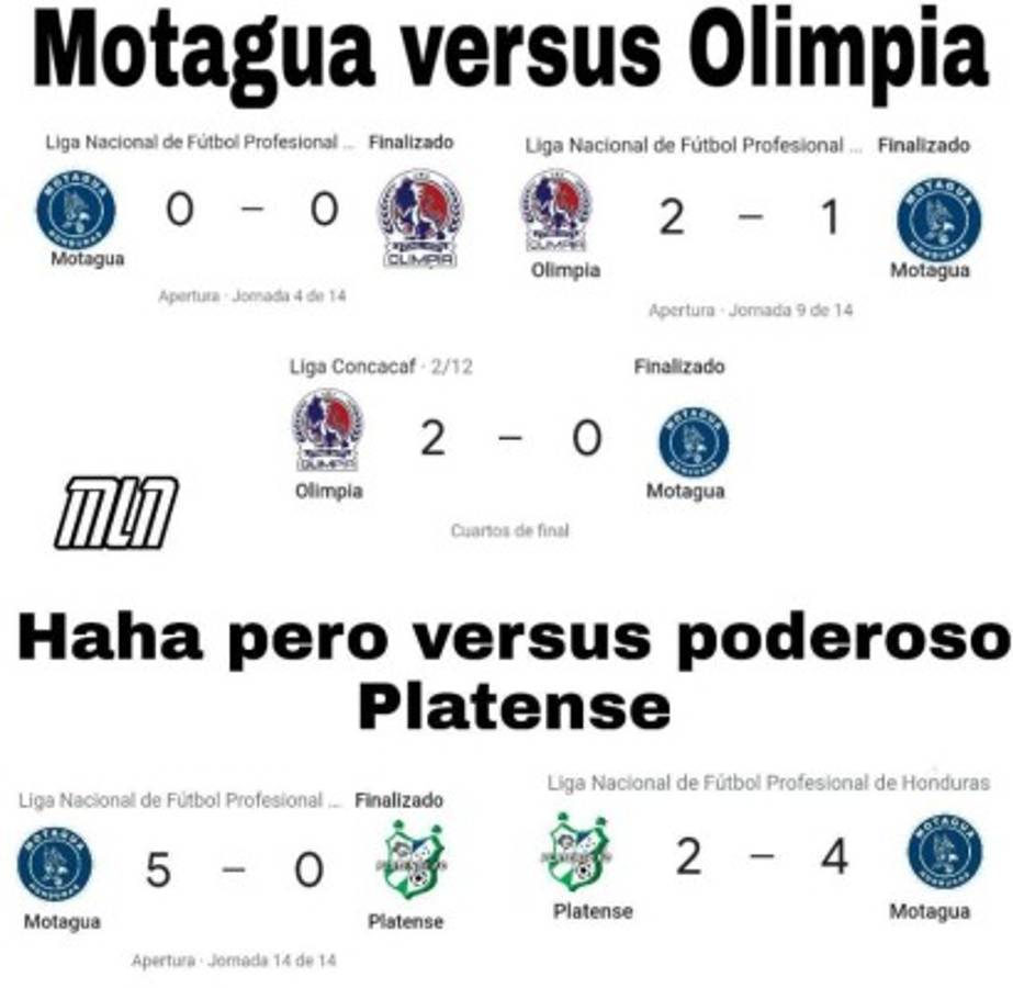 Motagua, gran protagonista de los memes previo al Olimpia-Tigres por la Concachampions &nbsp;&nbsp;