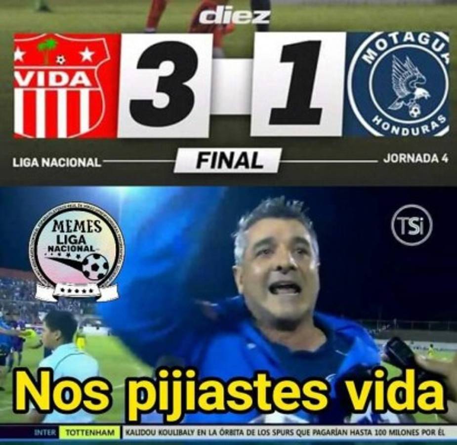 Destrozan a Motagua en memes tras perder con Vida que es nuevo líder en Honduras