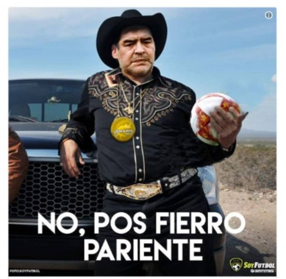 Memes: Revientan las redes con la llegada de Maradona a Dorados de Sinaloa