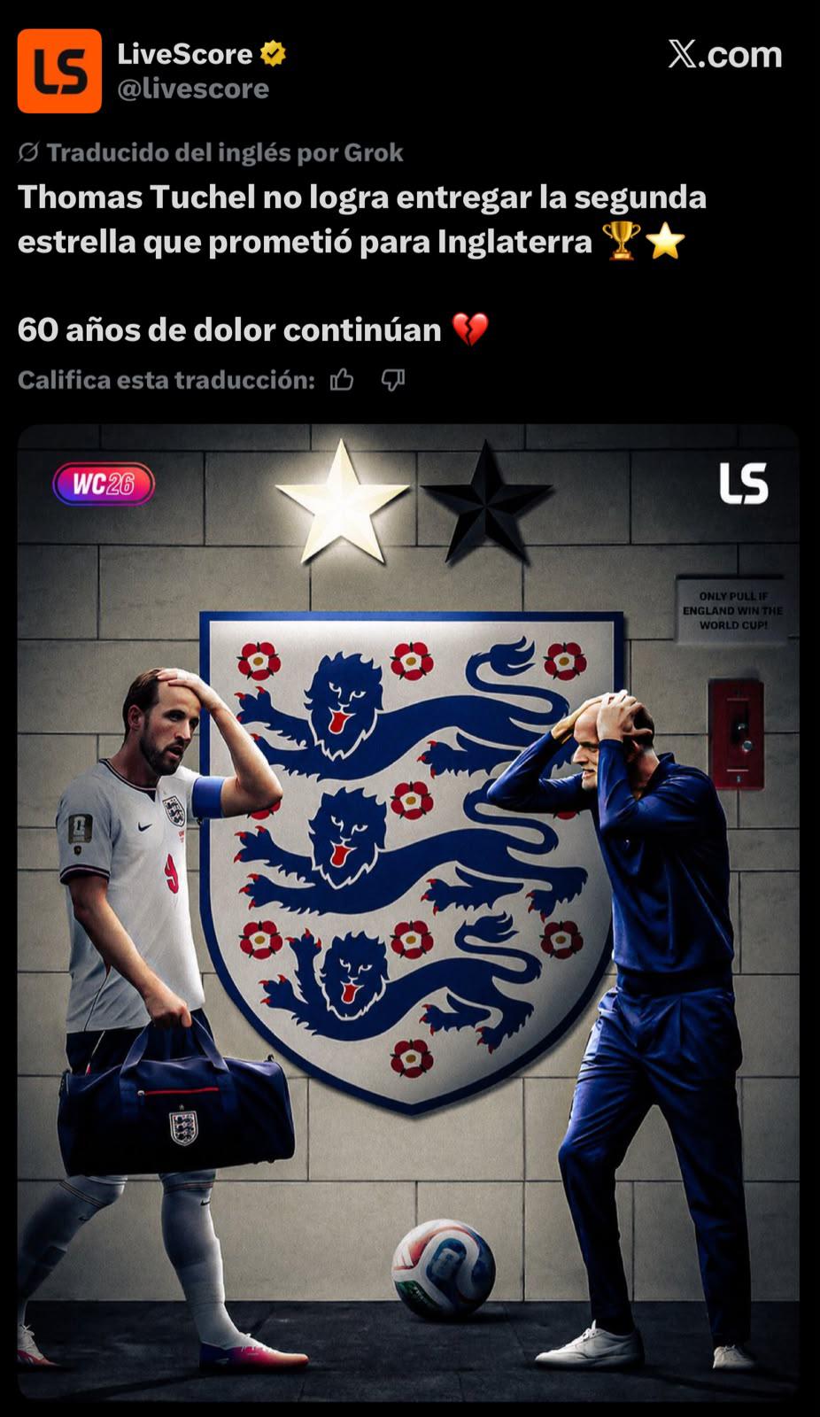 Debe renunciar hoy: Rooney y la prensa inglesa no perdonan a Thomas Tuchel