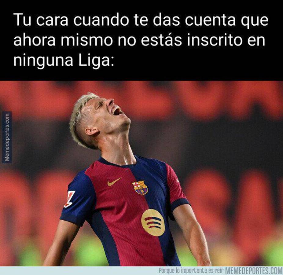Barcelona no pudo inscribir en LaLiga a Dani Olmo y los memes destrozan a Joan Laporta y al club azulgrana
