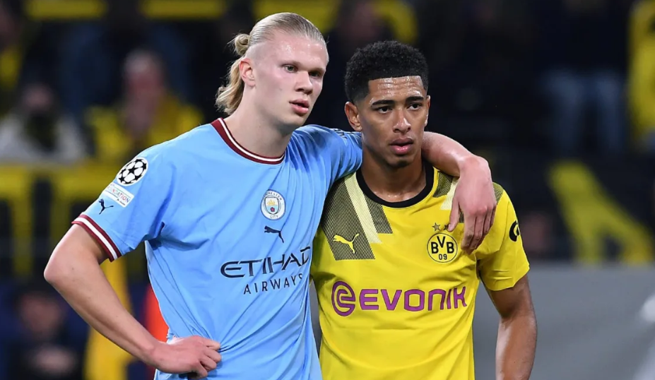 Haaland y Bellingham se midieron en la pasada edición de la Champions League.
