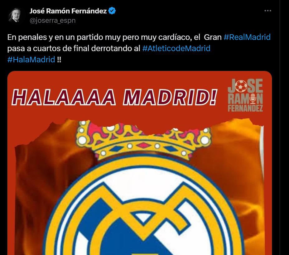 La polémica está al rojo vivo con el penal de Julián Álvarez en el Atlético vs Real Madrid y Cristóbal Soria se burló de Vinicius