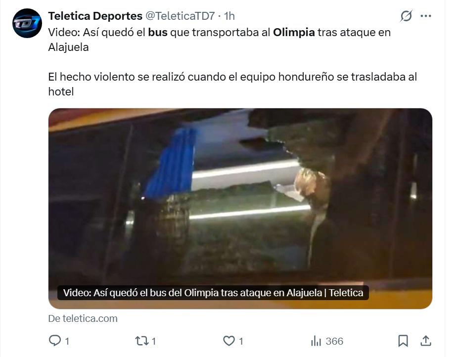 Vergüenza de ataque,  descalificación y Concacaf se hará de la vista gorda: prensa de Honduras condena agresión contra Olimpia en Costa Rica