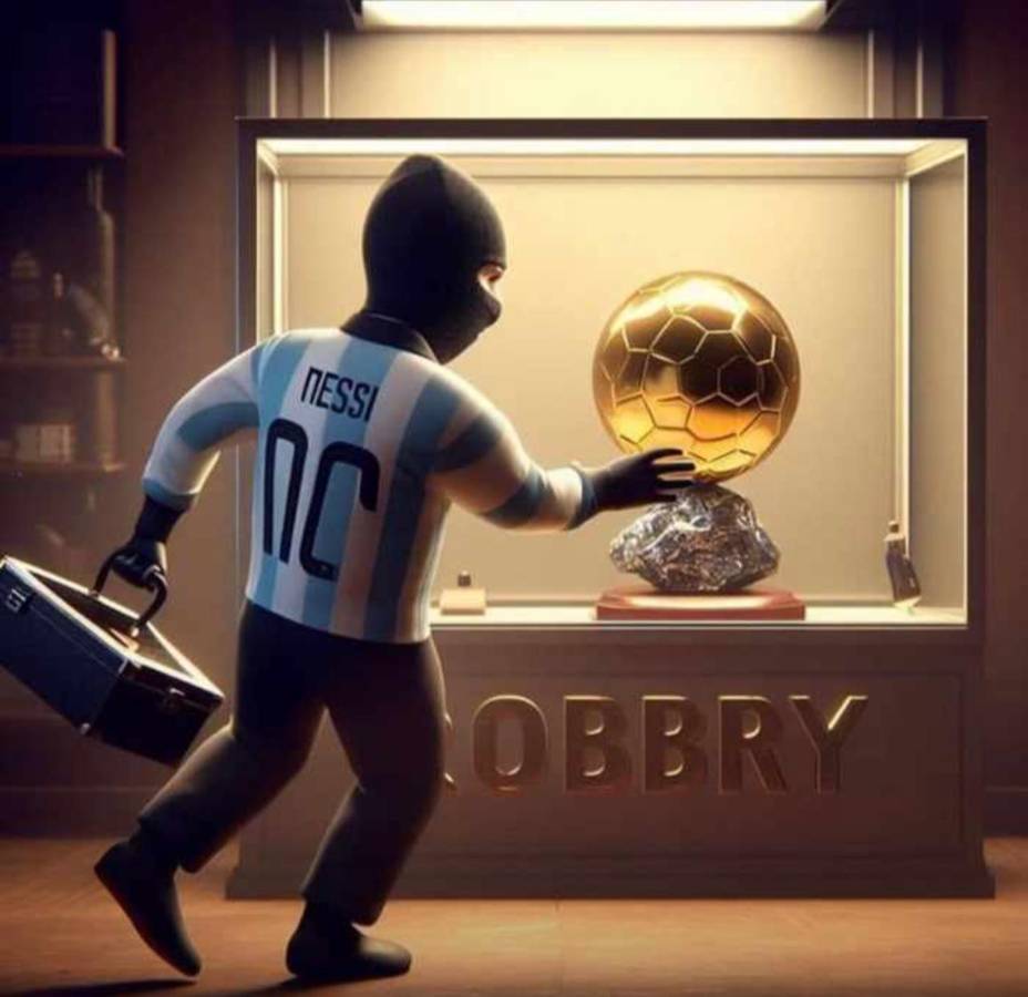 No se olvidaron de Cristiano Ronaldo: Así fueron los jocosos memes de Messi en la gala del balón de Oro 2023