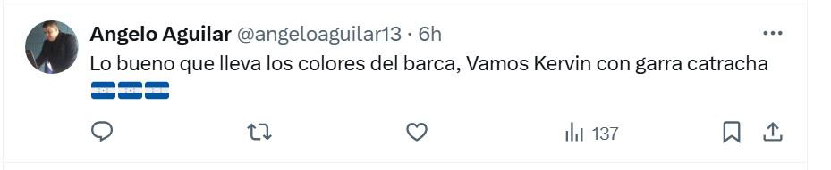 Le pone garra y corazón: aficionados se rinden ante el fichaje de Kervin Arriaga con el Levente