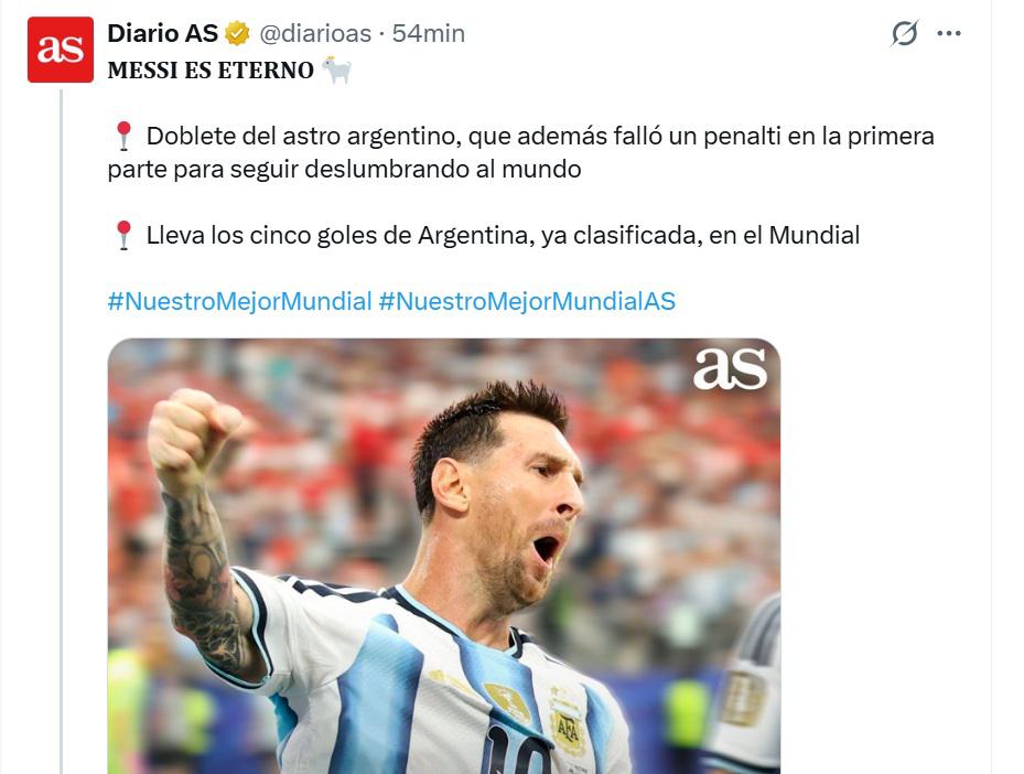 Habló dios, 5 récords y Liberman se desahoga: Prensa se rinde por Messi