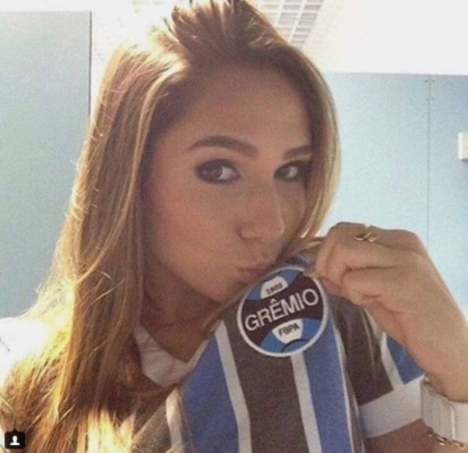 Carolina Portaluppi, la ardiente hija del DT de Gremio, club que se coronó en la Copa Libertadores