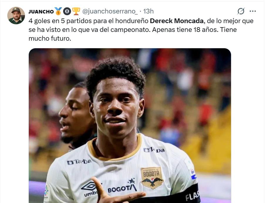 En Italia y Brasil lo destacaron: Honduras tiene una joya, Que Francis logre esa dupla con Keyrol Figueroa, las opiniones sobre Dereck Moncada