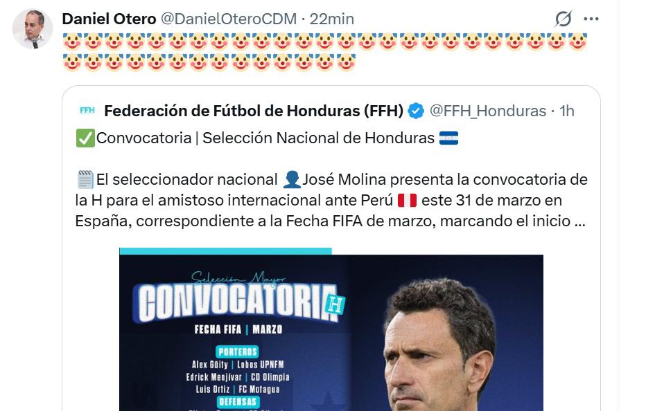 Molina ha vetado a Marathón, la nueva Honduras y el riflazo de Otero: Las reacciones tras la convocatoria ante Perú