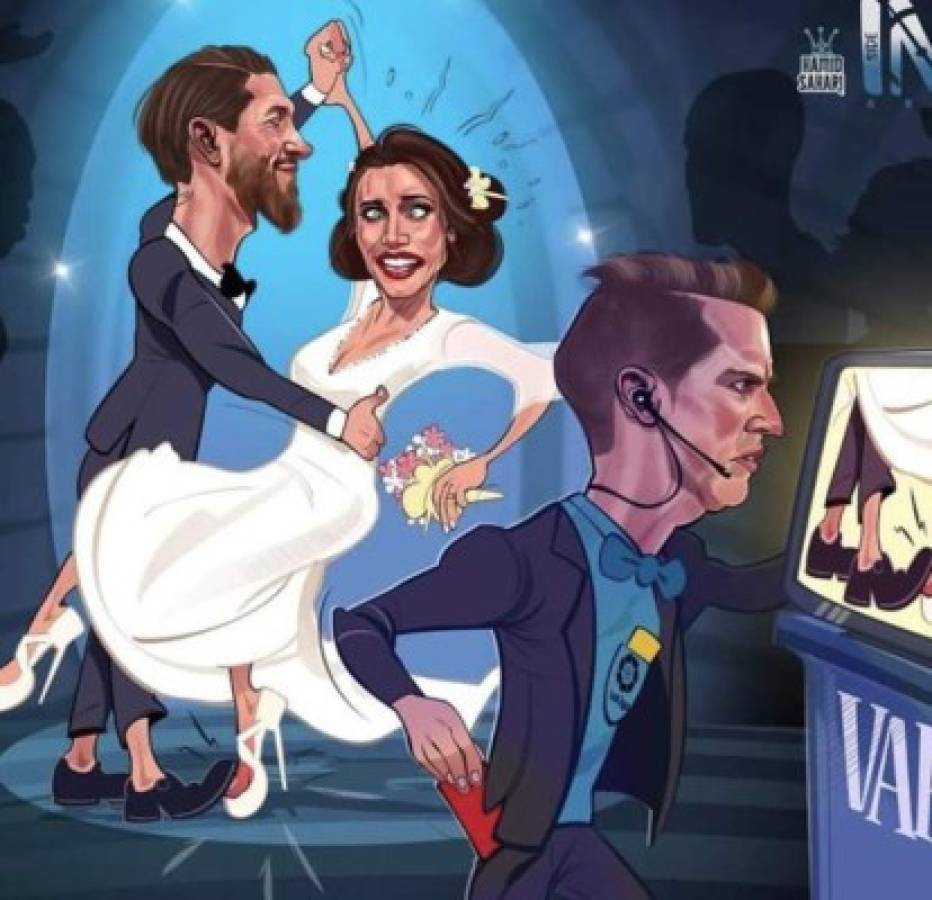 Los memes destrozan a Sergio Ramos y Pilar Rubio por su boda 'galáctica'