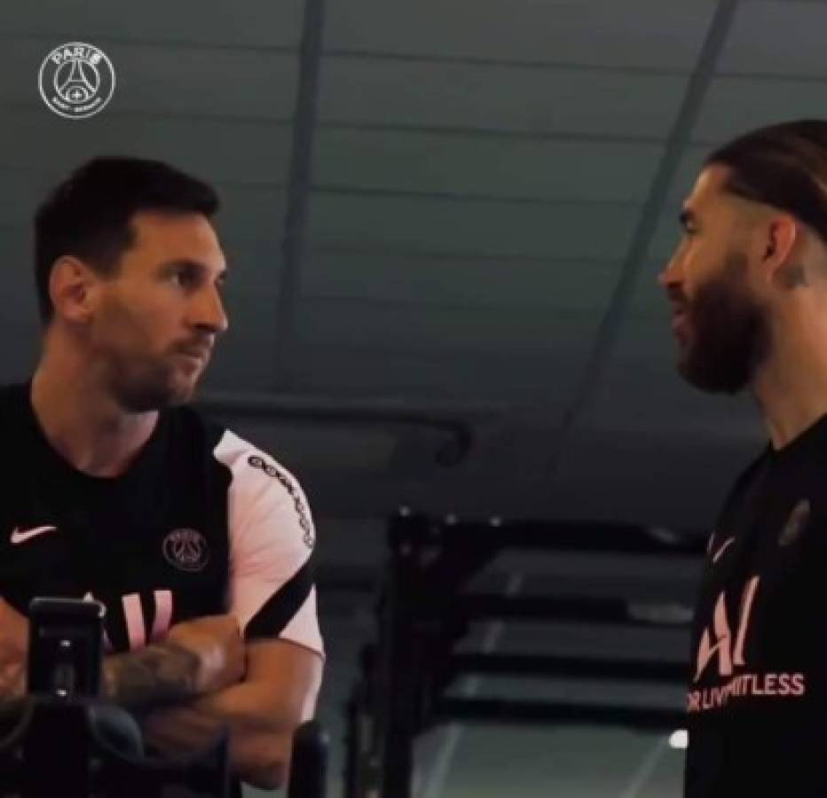 Así fue el primer entrenamiento de Messi en PSG: Su mejor amigo y abrazos con Sergio Ramos
