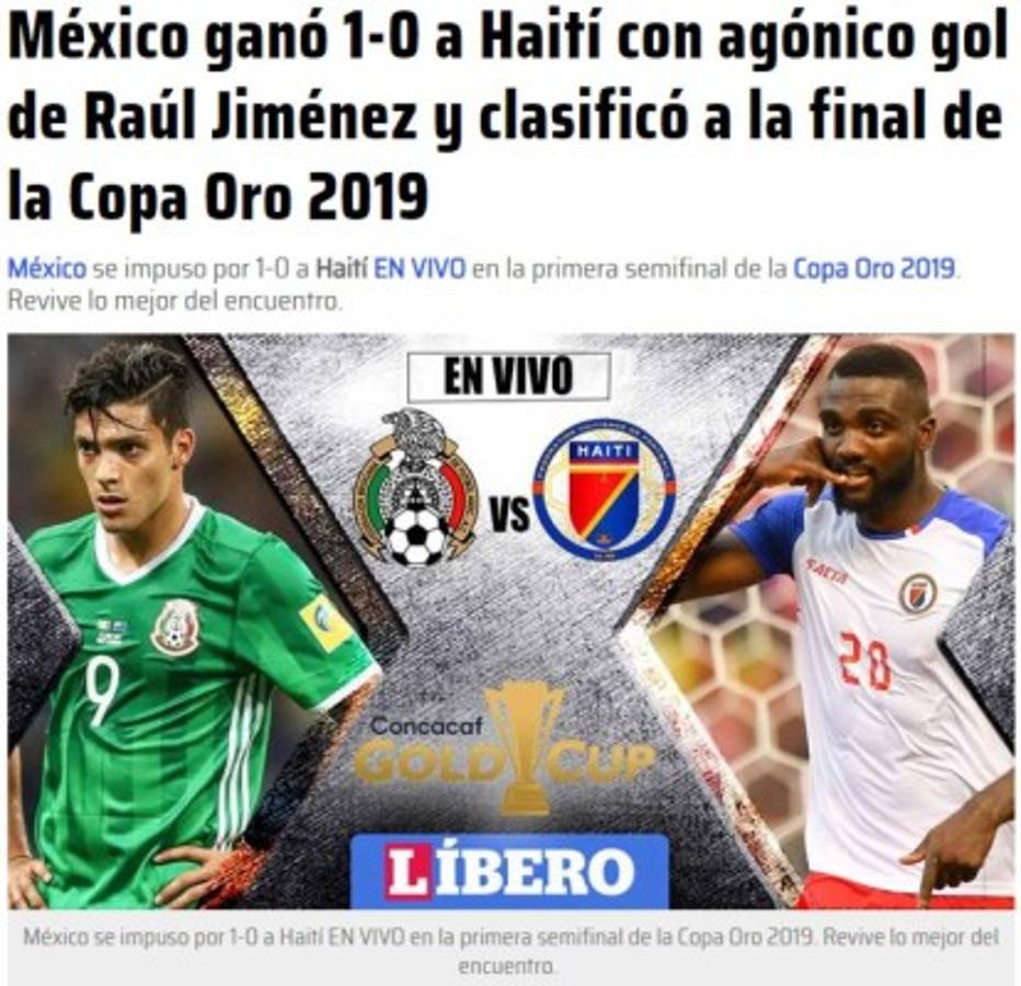 La prensa internacional tilda de 'bochornoso' el triunfo de México sobre Haití   