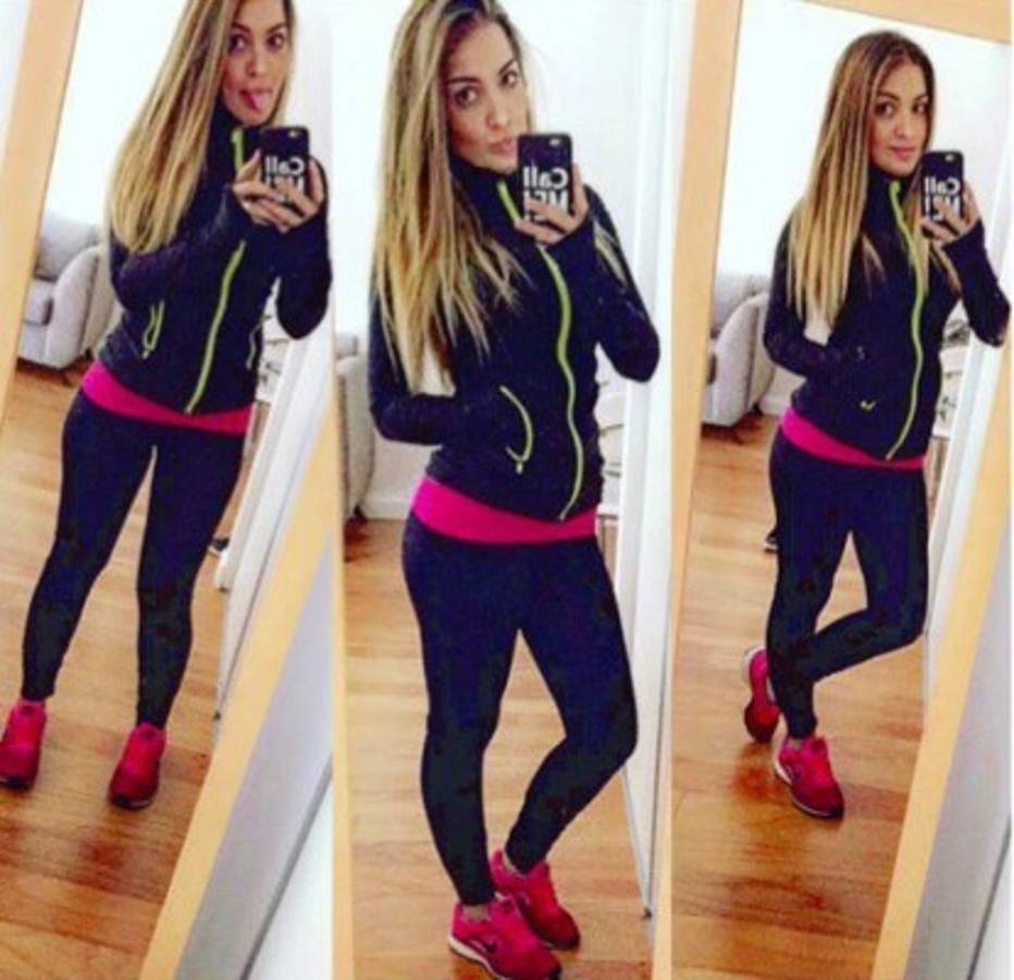 La guapísima Kristina Andrade, la motivación del futbolista de Real España, Luciano Ursino