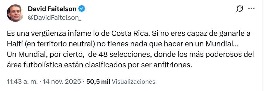Faitelson aniquila al Piojo Herrera tras debacle de Costa Rica y rozar la eliminación