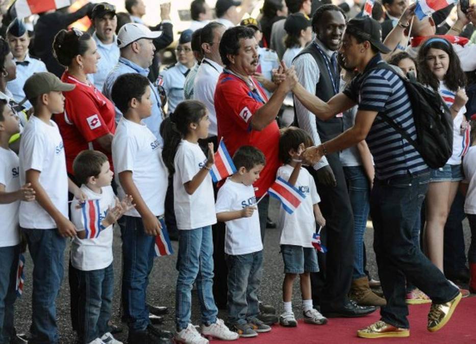 Costa Rica llegó a su país y fue recibida por el presidente