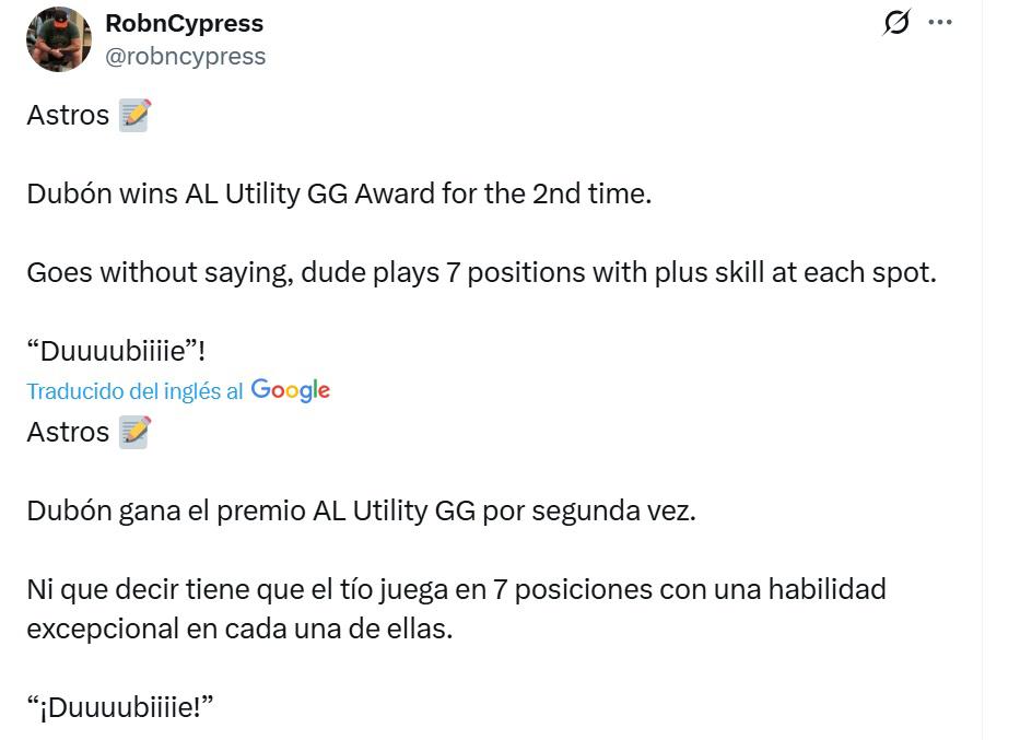 Tiene una habilidad excepcional y historia para Centroamérica, periodistas y aficionados exaltan a Mauricio Dubón por su Guante de Oro 2025