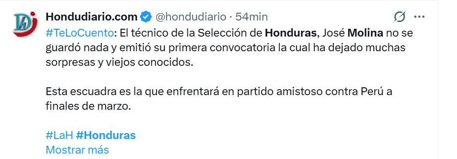 Molina ha vetado a Marathón, la nueva Honduras y el riflazo de Otero: Las reacciones tras la convocatoria ante Perú