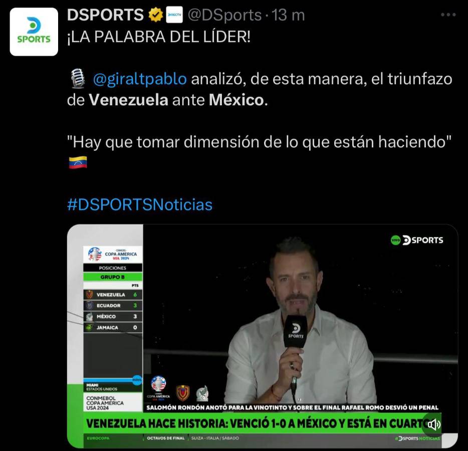 Faitelson y la prensa reacciona a la derrota de México ante Venezuela en la Copa América: “Somos una porquería”