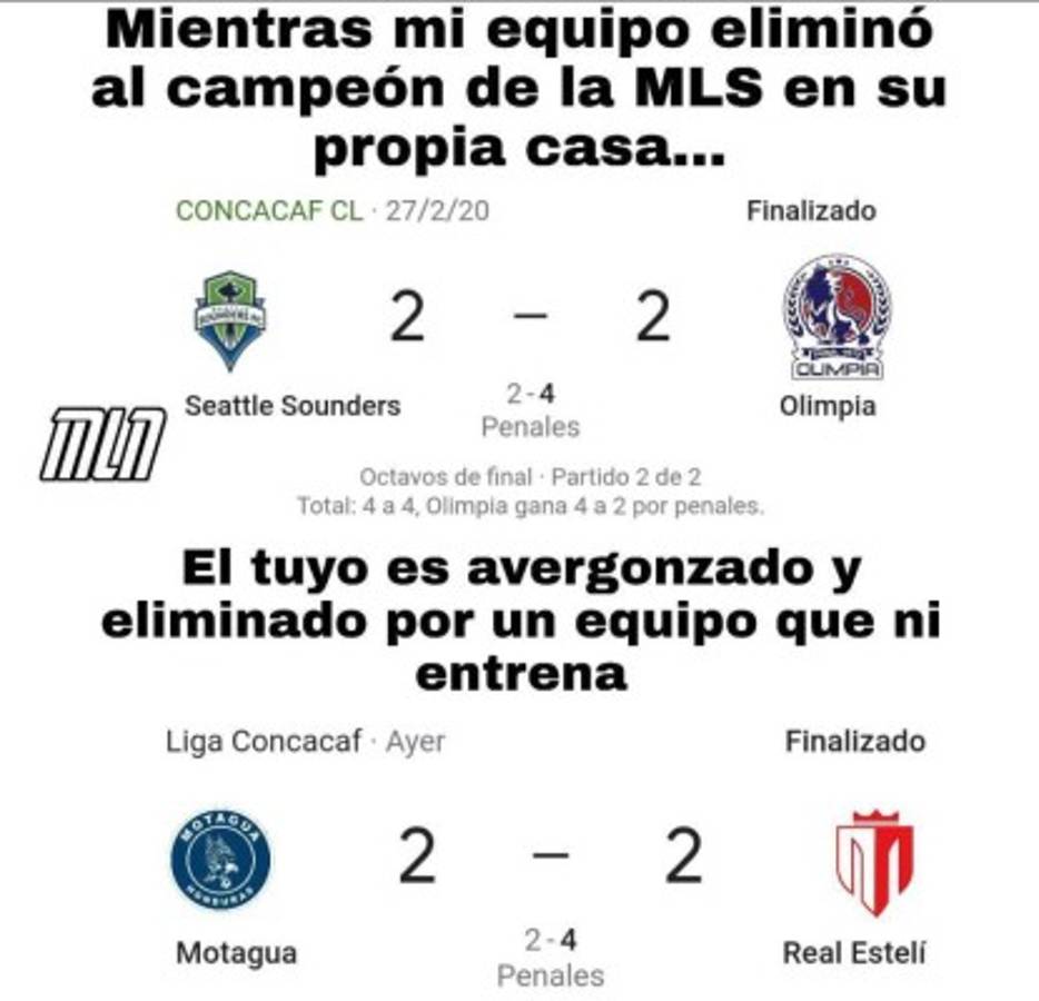 Los otros memes que no has visto de la derrota de Motagua ante Real Estelí en Liga de Concacaf