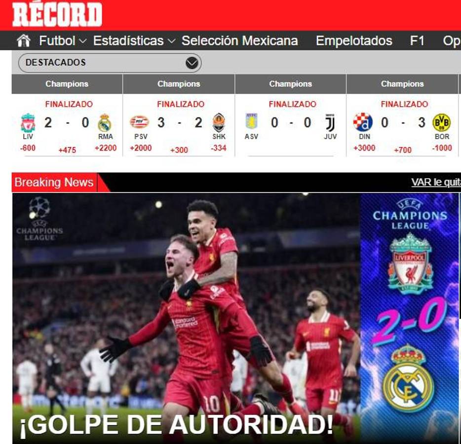 Lo que dice la prensa tras la dura derrota del Real Madrid ante el Liverpool en Champions y no perdonan a Mbappé